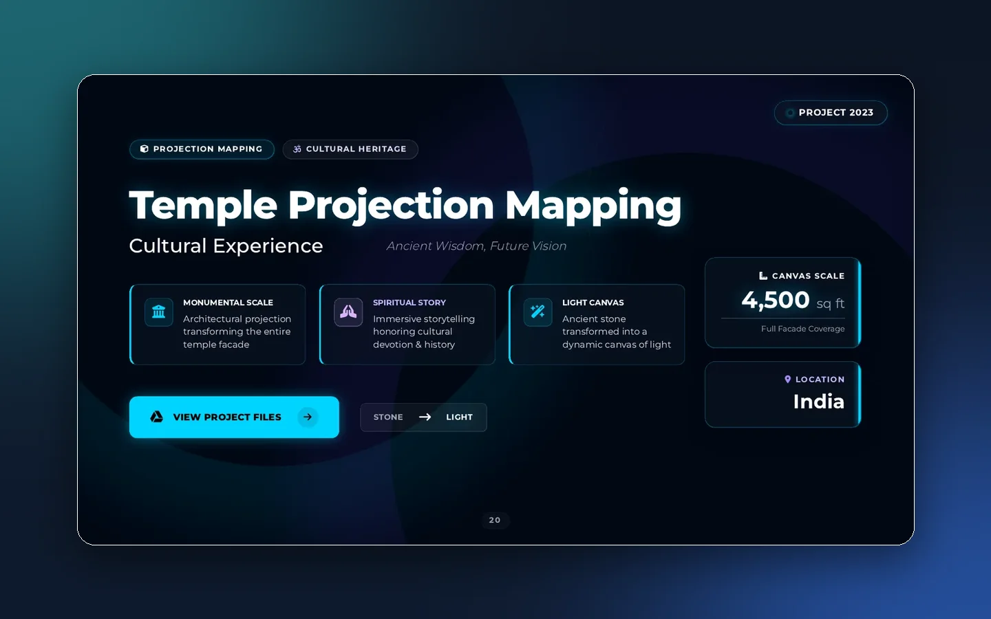 Temple Projection Mapping — Projection project by Hash Media